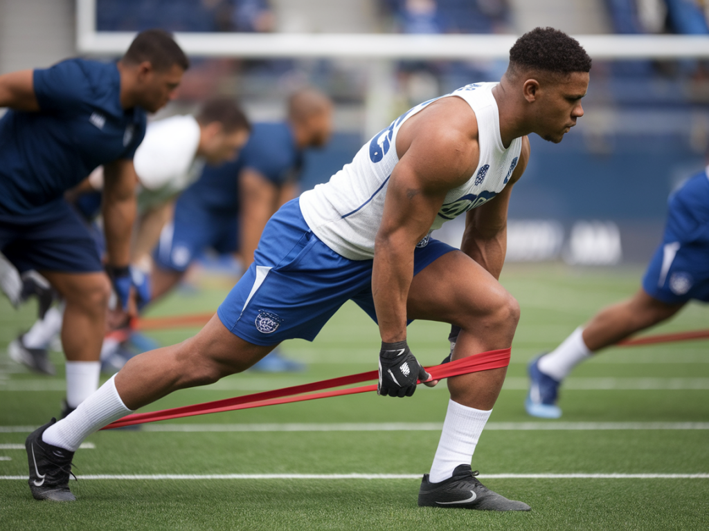 Can a 15-minute tailored warm-up cut hamstring injuries for semi-pro footballers using catapult data