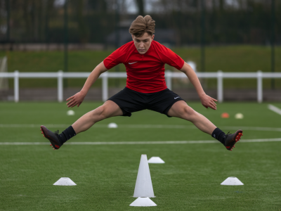 How to coach a teenage striker to add 0.03s to 10m using only pitch-based plyometrics