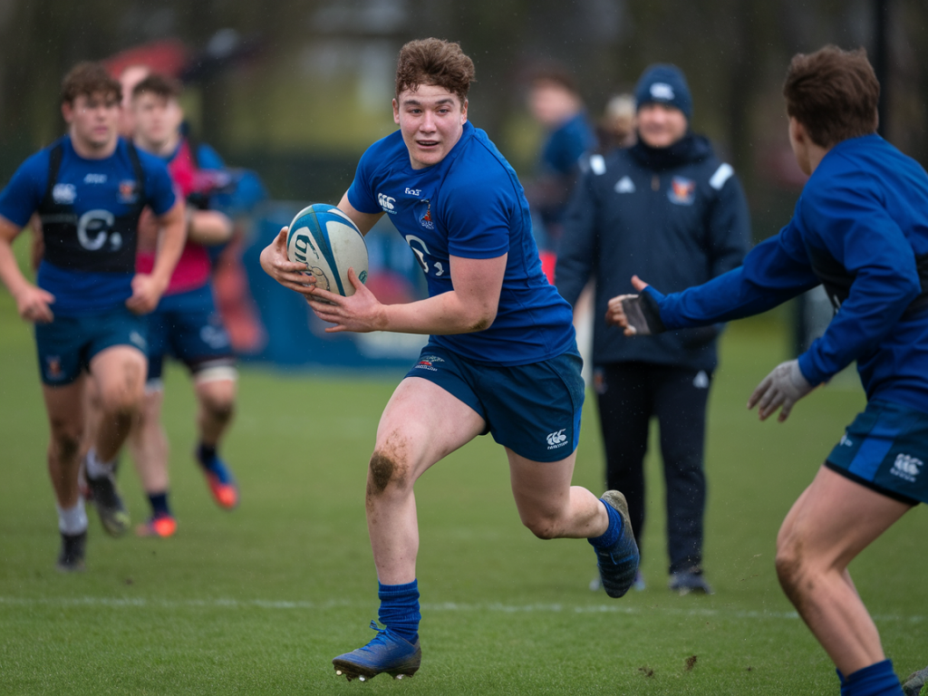 How to coach a teenage rugby centre to master contact technique and decision-making in six focused sessions